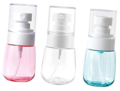 FRCOLOR 3piezas Botellas De Spray Vacías Kit De Frascos De Viaje De Dispensador De Líquido Pulverizador Botella Rociadora Recargable y Ecológica Portátil Colores Aleatorios