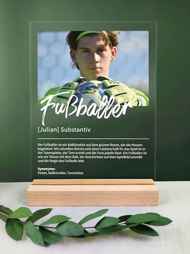 Fußballer Geschenk personalisiert - Acryl Geschenk - Definition: Fußballer - Fußballer Geschenk, Fußballer Geschenke, Fußballer Deko, Geschenk für Fußballer, Geschenke Fußballer