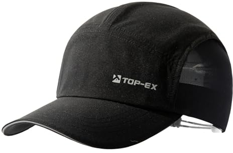 TOP-EX Atmungsaktive Baseball Cap für Herren und Damen mit Sonnenschutz | Leichtes Mesh mit Kühlband, flexiblem Schirm und reflektierender Kordelverstellung; packbar