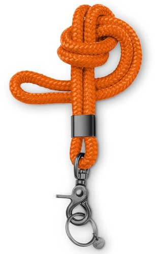 Dinalu [TEST SEHR GUT, NOTE 1.1] Schlüsselanhänger mit Schlüsselband für Schlüsselringe mit Karabiner als Kartenhalter, Bundeswehr Ausweishülle mit Band, Auto Schlüssel Organizer für Schlüsselbund