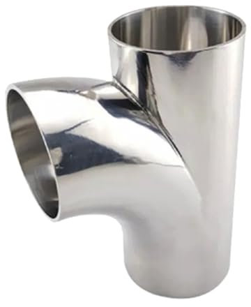 Edelstahl Ellenbogen, Rohrverschraubung, 19/25/32/38/51/63 mm Rohr-AD, Schweiß-R-förmiger Winkel, 3-Wege-Sanitärarmatur aus rostfreiem Edelstahl SUS 304 for selbstgebrautes Bier und Wein, 1 Stück(25mm