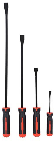 4-teiliges Brecheisen-Set mit Abgewinkelter Spitze, 60HRC-Stemmeisen-Set mit Abgewinkelter Spitze, Autoreifen-Reparaturset mit Hoher Torsion und 30° Gebogener Spitze,