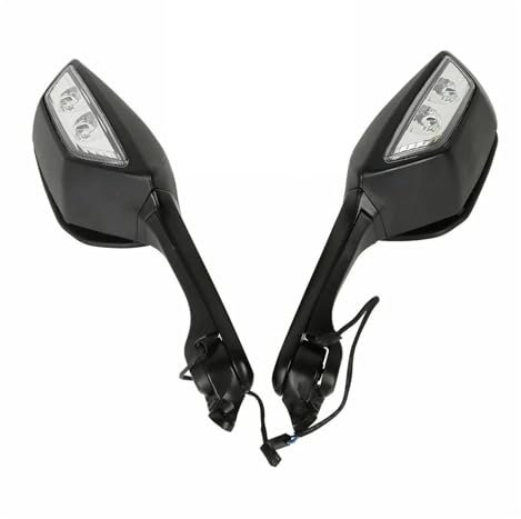 KCBHSH Rückspiegel Motorradspiegel, Blinker, Rückspiegel, Rückspiegel, Rückfahrzubehör Für Yamaha R15 V3 V4 R1M 1 Paar