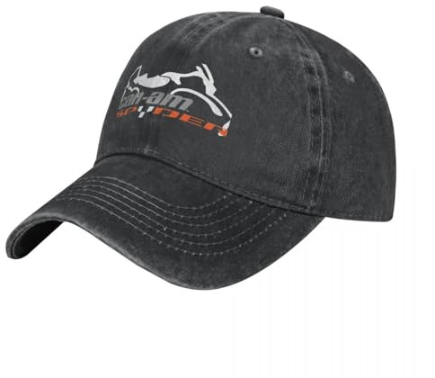 ROBEIUO Gewaschene Baumwolle Cowboy-Baseballkappe CAN AM Spyder Silhouette Logo Cowboyhut Westernhut Militärmütze Mann Schaumstoff Partyhut Damen Strand 2024 Herren