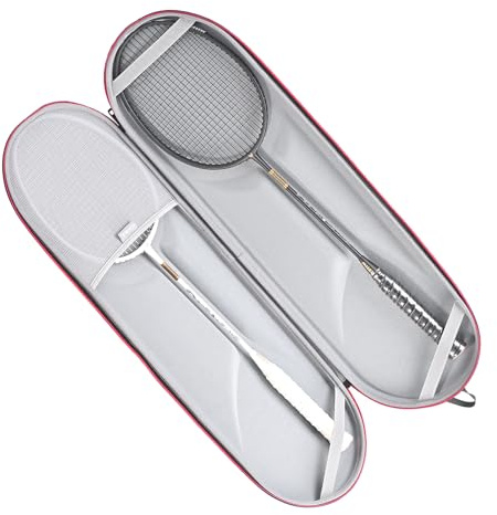 RLSOCO Badmintonschläger Tasche für Yonex/Carlton/Wilson/Kawasaki/Talbot Torro/Victor Badmintonschläger - für 2 Schläger,Badminton | Reisetasche mit YKK Reißverschluss (Nur Tasche)