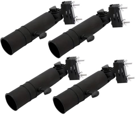 ARTSEWPLY 4pcs Outdoor Heavy Duty Umbrella Base Golf Trolley Accessory Umbrella Stand Adjustable Clip