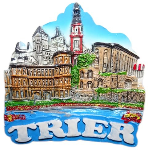 Magnet Souvenir Trier 6,5 x 6,5 x 2cm Kühlschrankmagnet Stadt Deko GCG 532920