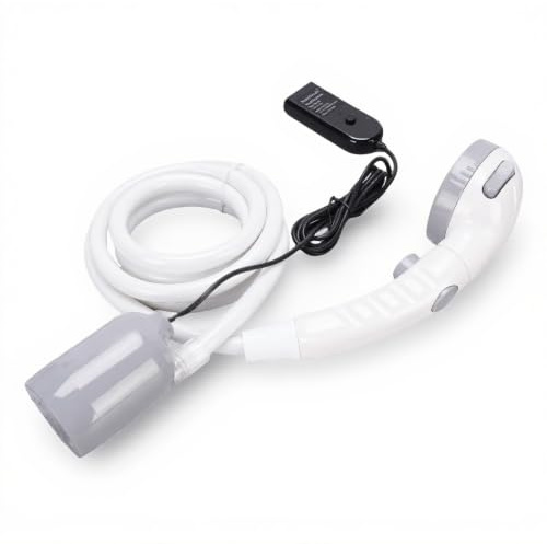Bärbar Dusch för Camping, Elektrisk Intelligent Duschpump, Bil eller USB -driven, IPX7 Vattentät Utomhusduschpaket, för Vandringsresor Husdjur