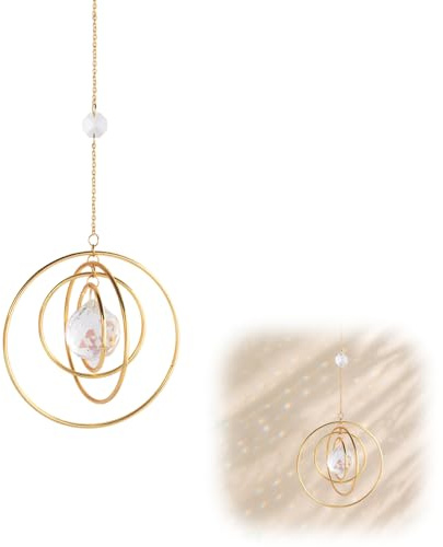 Attrape-soleil en cristal - Décoration de fenêtre à suspendre moderne - Décoration de fenêtre exquise - Crée une atmosphère romantique - Attrape-lumière en cristal - Décoration artistique