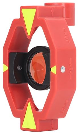 Spacnana Stazione Totale della Stazione - Marker di Livellamento Riflettente - GEEL Rosso e ABS e Vetro Ottico con un Diametro di 25,4 Mm Ideale per un Tunnel, un Metro, il Mio