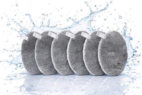 Abschminktücher grau/weis 3/6 (Grau, 6er Pack)