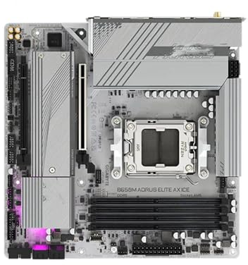 Carte mère Carte Mère Fit for GIGABYTE B650M AORUS Elite AX Ice Micro-ATX B650 DDR5 192 Go 8000 MHz (OC) M.2 Wi-FI 6E Socket AM5
