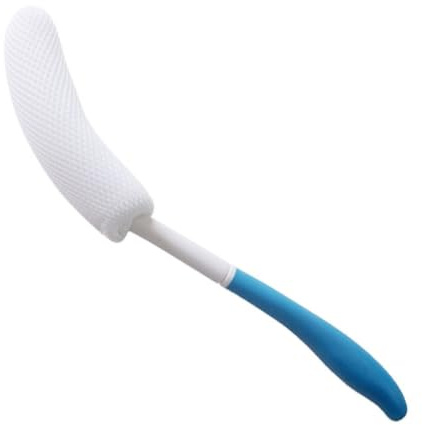 IWOWHERO Brosse De Bain Dos Longue 15.35 Pouces Applicateur De Lotion Et Crème Pour Zones Difficiles D'Accès Exfoliation Peau Sèche Et Humide Douche Et Bain 1 Pièce