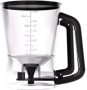 Distributore Di Impasto Per Pancake, 1L Contenitore Shaker A Forma Di Imbuto, Distributore Di Impasto Per Cupcake, Per Cucina Salsa Sciroppo Olio Condimento Crema per Insalata Cottura Burro Miele