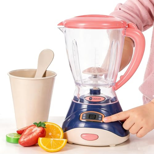 UKCOCO Kids Kitchen Toys with Light Play Kitchen Appliance Toy for Boys and Girls Pretend Play Accessories for Role Toy Appliances for Kids Gift for Ages 3