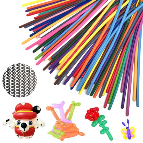 260 Balloons, Balloon Animal Making Kit, 100 Modelling Balloons, Long Balloons for DIY Projects, Party Decorations & Festivals