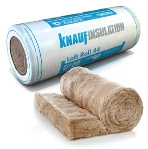 Knauf Earthwool Loft Insulation 100 Millimetre x 69.45 Square Metre Per Roll Pack of 5 Rolls