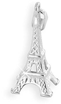 Eiffelturm 16mm Charms 3D Anhänger Sterling Silber 925 (Art.215024)