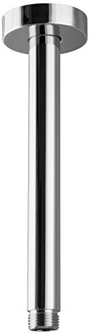 PaulGurkes Brausearm rund 20cm kurzer Zulaufarm Deckenarm für Regendusche Deckenmontage
