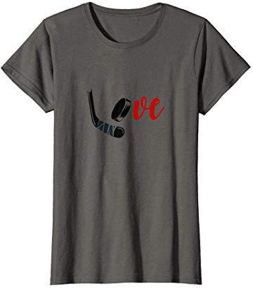 Bestes Eishockey Frau Jersey Shirt Liebe Fan Coach Geschenk T-Shirt