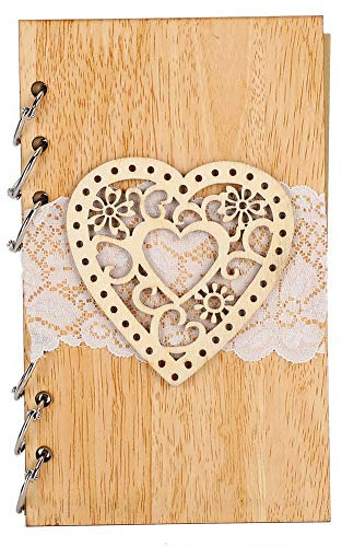 Libro de Mensajes de Boda, Libro de visitas de Madera,(Style Three (Supplier Specification: JM00431))
