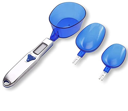SPOONS DE MESUX SPOONS PORTABLES LIQUIDE CRISTAL ÉCHELLE DIGITAL BALANCE 500G 0.1G Acier inoxydable Échelle de cuillère en acier inoxydable G Échelle de la cuisine à la main électronique