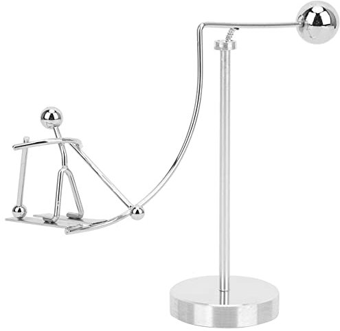 Wakects Newtons Pendule Berceau Balancier Boule Newtons Berceau Pendule Bureau Ornement Balancier de Newton Balls Newton Berceau Balance Balle pour Bureau à Domicile Décor de Bureau(Ski Petit Prince)