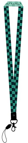 Anime-Umhängeband, Umhängeband für Büroabzeichen, Polyester-Umhängeband mit drehbarem Metallclip, abnehmbare Umhängebänder für Schlüssel, Ausweis, Ausweishalter (2,45CM)