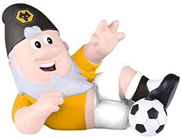 FOCO Official Wolverhampton Wanderers FC Sliding Tackle Football Garden Gnome