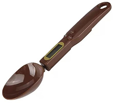 Cuillère doseuse électronique, balance numérique cuillère 500 g/0,1 g haute précision avec écran LCD pour gadget de cuisine repas quotidiens et balances pour animaux de compagnie petit cadeau