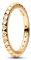PANDORA ME Pyramiden Ring aus Sterling Silber mit 14 Karat vergoldete Metalllegierung, Cubic Zirkoniastein verziert, Größe: 52, 162800C01-52