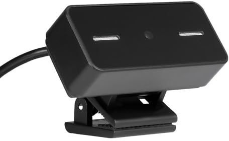 Webcam USB da 2 milioni di pixel con messa a fuoco fissa, microfono integrato, webcam senza unità per PC portatile, colore nero