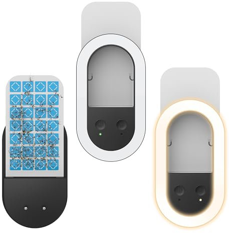 2 Pack Fly Trap Indoor (2 Device + 10 Glue Cards), Night Lamp, Mosquito Killer, Plug-in Flying Insect Trap for Mosquito, Flies, Fruit Flies, Moths, Gnats Black