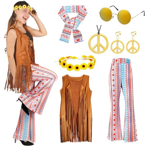 Déguisement Année 80 Femme- Tenue d'entraînement Rétro Déguisement Fluo T-Shirt Maille Chemise Fluorescents Bandeau Boucles d'Oreilles Gants en Maille pour 90s 80s Thème Soirée Femme Carnaval Fille