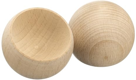 sourcing map 2Pcs Wood Essential Oil Diffuser, Beech Finish Wobble Car Diffusers for Essential Oils Small Wooden Aromatherapy Scent Diffusers Air Freshener for Car, Home, and Office