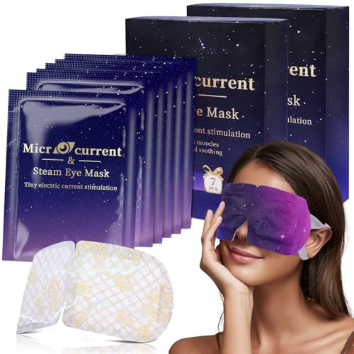 ProCIV Augenmaske Wärmend, Steam Eye Mask, Einweg Selbsterwärmende Augenmasken für Trockene Augen, Augenschwellungen und Gerstenkörner, Schlaf-Geschenkset für Reisenund Familie