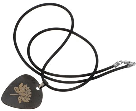 ERINGOGO Fein Gearbeitete Halskette Aus Metall Für Gitarrenplektren Daumenplektren Schmuck Bassplektrum- Für Rockmusik-fans