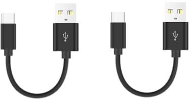 JZK - Cable USB-C corto de 10 cm, carga rápida 3 A, tipo C, para iPhone 16/15/15 Pro Max, Samsung Galaxy S23/S22/S21/S10, Huawei P40/P30, etc.