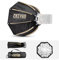 ZHIYUN Softbox Octogonal Mini 40D de 14.17 Pulgadas con Montura ZY [Oficial], Plegado rápido, configuración rápida con difusores/Rejilla de Panal, Compatible con X100/X60/ CX100/G60/CX50