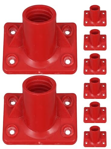 Gogogmee 8pcs Plastic Broom Handle Connector Kit Lightweight Floor Brush Joint Adapter for Scrub Brush Attachment Easy Assembly Fit for Household Cleaning Tools