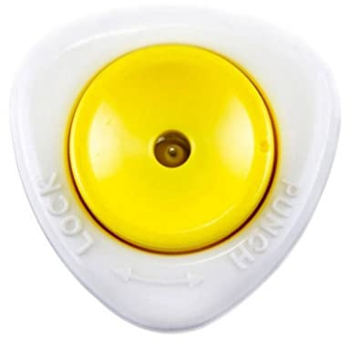 Perforatore per uova Perforatore per uova per punzonatrice Utensile da cucina semiautomatico con blocco di sicurezza Bianco Giallo per cucina