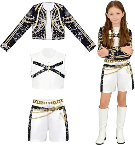 AOMAIGAD Disfraz de Cosplay Ruu-mi, Ruu-mi Cosplay Costume, K-pop Anime Cosplay Costume, Ideal para Fiesta, Carnaval o Actuación Escénica (5-6Y/120)