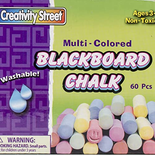 Blackboard Chalk 60/Pkg-Assorted Colors