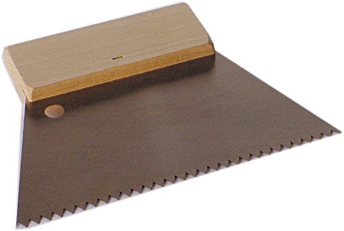 Haromac Zahnspachtel, grob, B4, 180 mm, Holzrücken, B4-5 x 10,3 mm, 38320010