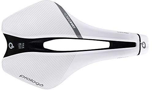 Prologo Nago Evo X8 CPC TIROX weiß-schwarz, Halbrund XC-Marathon (155mm), NAX8TN0WBC1-AM Rennradsättel