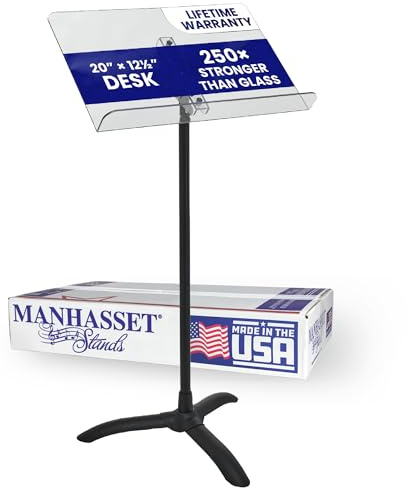Manhasset Symphony 48 Clear Desk Music Stand