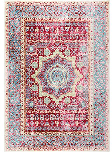benuta Teppich Visconti Multicolor 120x180 cm | Moderner Teppich für Wohn- und Schlafzimmer