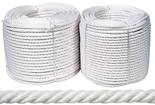 ROLLO CUERDA NYLON MATE 10MM-100MT BLANC