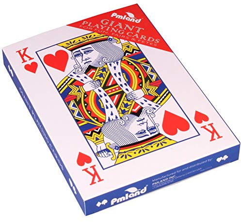 PMLAND Giant 5 x 7 Inch Large Poker Index Playing Cards