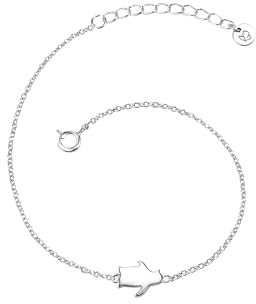 GLANZSTÜCKE MÜNCHEN Damen-Armband Pinguin Sterling Silber 17 + 3 cm - Silberkettchen mit Anhänger Pinguin Armkettchen Silber Freundschaftsarmbänder | rhodiniert, Ankerarmband, Pinguin, Federring